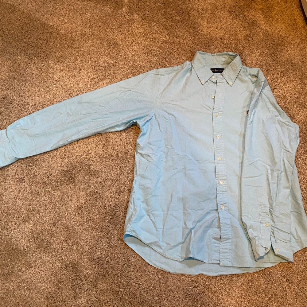 Ralph Lauren Sky Blue Long Sleeve Dress Shirt